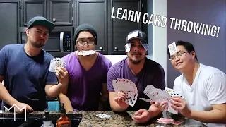 Learn HOW to THROW playing CARDS like a PRO!