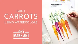 Let's Paint Carrots | Watercolor Tutorial with Sarah Cray