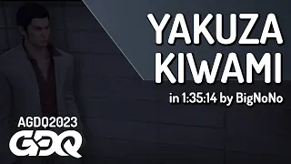 Yakuza Kiwami by BigNoNo in 1:35:14 - Awesome Games Done Quick 2023