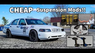 TOP 6 MUST HAVE!  BUDGET Suspension/Handling Mods For Your Crown Victoria (Cobra Roush)