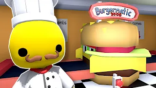 I Got a Job making HUGE Burgers! - Wobbly Life Gameplay