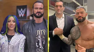 Strangest WWE Friends in Real Life - Roman Reigns & Great Khali, Sasha Banks & Drew McIntyre