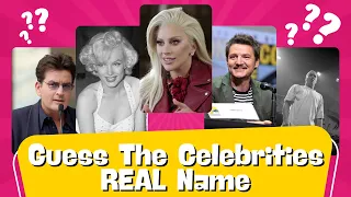 Can You Guess The Celebrities' REAL Names? | 50 Brain Teasers & Coffee Beans Quiz