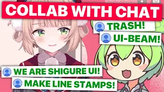 Ui-mama "Collabs" With Her Chat (Shigure Ui) [Eng Subs]