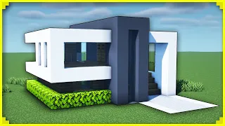 🦊How to make an easy modern house in MINECRAFT