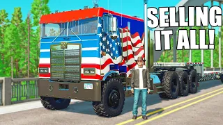 I SOLD EVERYTHING I OWN! (POLICE CALLED) | CAN WE MAKE MILLIONS? FARMING SIMULATOR 22