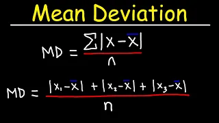 Mean Absolute Deviation - Statistics