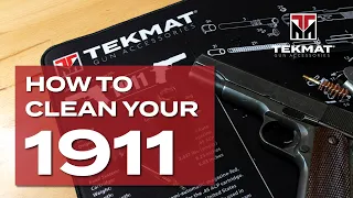 How to Clean a 1911 Pistol  | TekMat | Basic Gun Cleaning