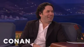 Gustavo Dudamel Conducts Conan Singing | CONAN on TBS