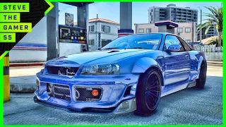 GTA 5 The Mechanic | 1000HP R34 Tune| GTA 5 PC Mods | 4K