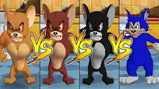 Tom and Jerry in War of the Whiskers Monster Jerry Vs Monster Jerry Vs Jerry Vs Butch (Master CPU)