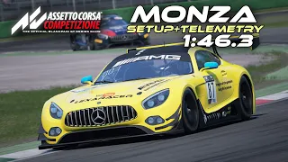 Руководство + Настройки + Телеметрия. Монца. Mercedes AMG GT3. Assetto Corsa Competizione.