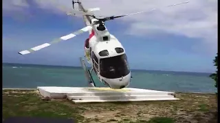 Helicopter As-350 crash during landing