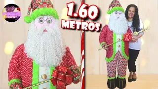 Papa Noel gigante de 1.60 metros de alto (Moldes Gratis) | Galería de Creatividad