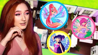 Построила дом в Симс 4, но каждая комната это одна из фей Winx