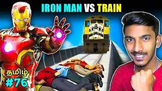 GTA 5 Tamil | Iron Man can stop train ? | Iron man in GTA 5 | Iron man VS Train | Sharp Tamil Gaming