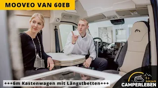 Mooveo Van 60EB [6m Kastenwagen mit Längstbetten] | 2023 | CampErleben Zobjack