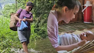 A hot day. 27-year-old single mother sells wild snails and buys mosquito nets.