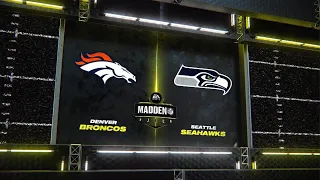 WEEK1 PREDICTIONS BRONCO'S VS SEAHAWKS (WITH UPDATED ROSTERS)