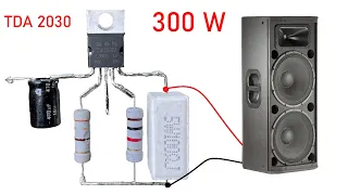 DIY Powerful Ultra Bass Amplifier TDA2030, Upradge Power to 100W