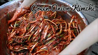 🌶🥬 TRADITIONAL GREEN ONION KIMCHI RECIPE | PA KIMCHI | EASY DELICIOUS | KOREAN FOOD COOKING | 파김치