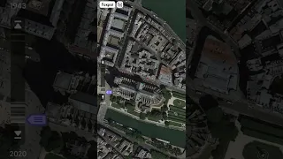 Use the Earth3Dmap to see the changes of the notre dame de paris #map #googleearth #historical