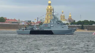 Военно-морской парад ко Дню ВМФ России 2020! Полное видео! Военные корабли + катер Президента!