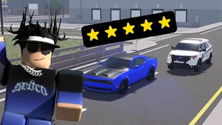 ESCAPING the POLICE with a 5 STAR WANTED LEVEL in ERLC!