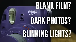 How to Fix Instax Mini 9 and Mini 8 Common Problems: Blinking Lights, Blank Film and Dark Photos