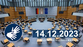 Plenarsitzung 14.12.2023