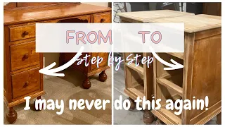 Vanity to Nightstands | Extreme Furniture Makeover | Shocking Transformation | Furniture Flip