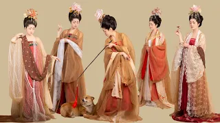 To Recreate Famous Painting ‘Court Ladies Adorning Their Hair with Flowers’