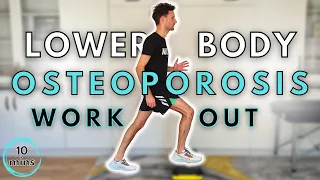 Osteoporosis Leg & Back WEIGHT BEARING Workout! (10 MINs) #osteoporosis