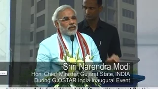 Prime Minister of India Mr. Modi - GIOSTAR Inaugral Speech
