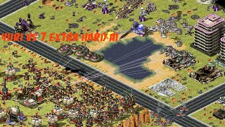 Red Alert 2 |  yuri Vs 7 extra hard Ai |  KoasLine Kaos