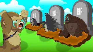 POOR BABY KONG LIFE : R.I.P Kong Family - Sad Story 😢 | Godzilla Animation Cartoon