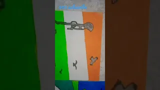 independence day drawing #shorts #shortsfeed #viral #ytshorts #video #india #army #death #art #trend