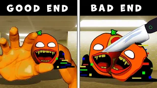 Corrupted Annoying Orange VS Sonic | Good END VS Bad END