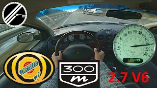 Chrysler 300M 2.7 V6 204 PS Top Speed Drive On German Autobahn No Speed Limit POV