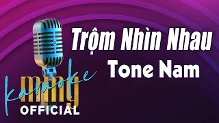 Trộm Nhìn Nhau Karaoke (Tone Nam) | “Hát với MMG Band"