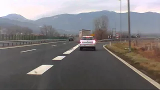 Truck Crash Dashcam Video - 7. January 2015