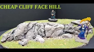 How to make a cheap rock face hill