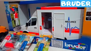 Bruder Ambulance Toy Unboxing, Review - 1 (BR02536, BR62710)