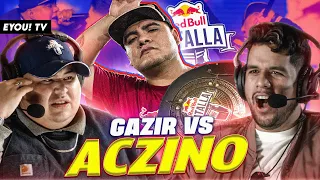 "¡YO TE MAT0 CON ARTE EN EL PALACIO DE LOS DEPORTES!" -Reacción a GAZIR vs ACZINO - Red Bull Batalla