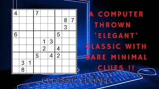 A classic sudoku with 17 given clues !