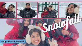 -2 mein Snowfall Survival Challenge 🥶 | Aadya ko kya ho gaya 😩❄️ | Littleglove |
