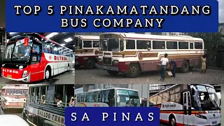 TOP 5 PINAKAMATANDANG BUS COMPANY SA PINAS