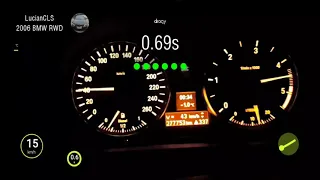 BMW 320d Stage 3 big turbo  Gtb2060vklr Dragy overlay acceleration 0-100km