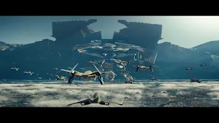 Fighting Against Alien Harvesting Mothership Clip (Independence Day Resurgence)