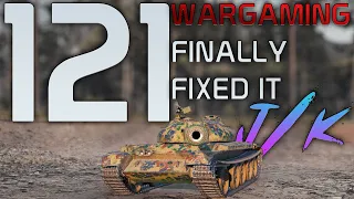 121: WG finally fixed it! J/K :D | World of Tanks